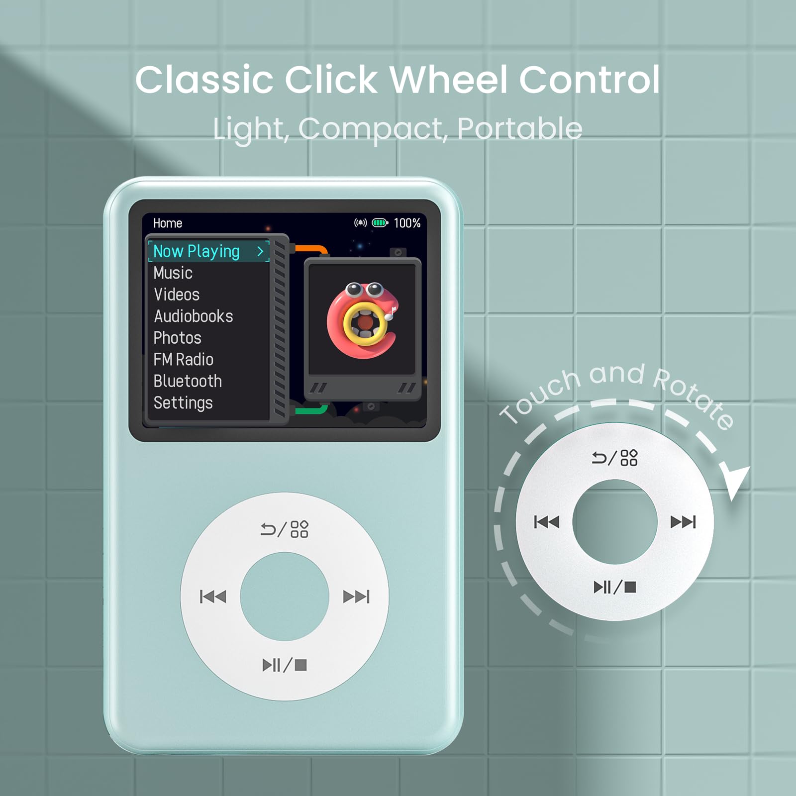 innioasis y1 シルバー 128GB Y1 Mp3 Player with Bluetooth 128G Innioasis Version Upgrade